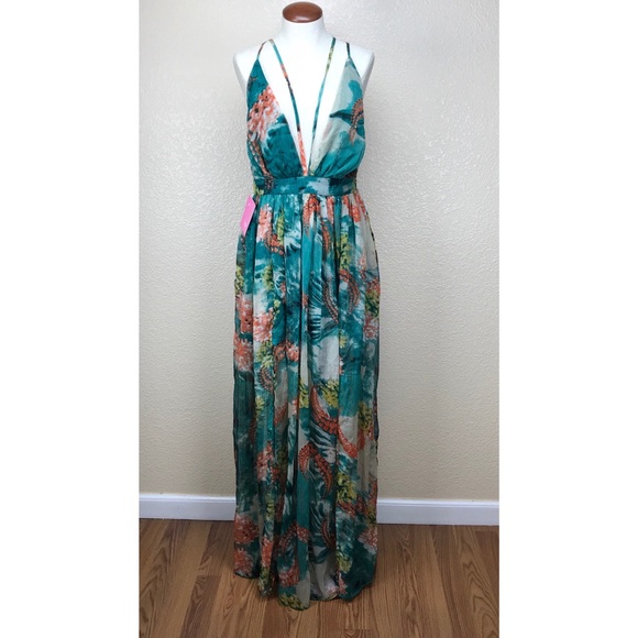summer chiffon maxi dress